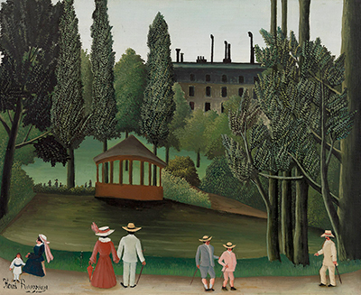 View of Montsouris Park, the Kiosk Henri Rousseau